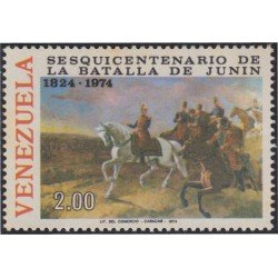 Venezuela 931 1974 150 Años de la Batalla de Junín MH Venezuela 931 1974 150 Años de la Batalla de Junín MH