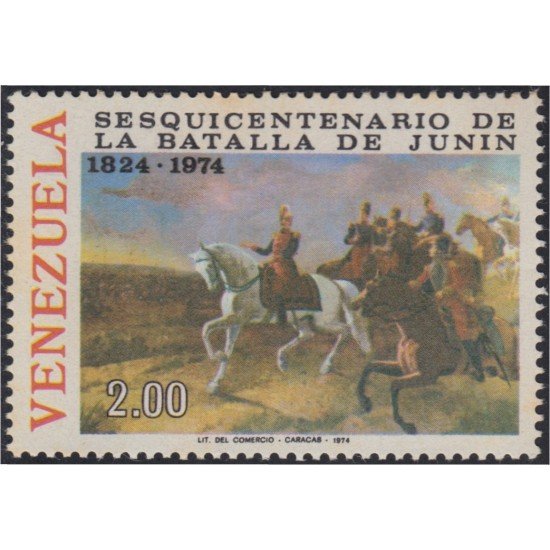 Venezuela 931 1974 150 Años de la Batalla de Junín MNH