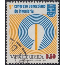 Venezuela 905 1974 9º Congreso venezolano de ingeniería usados Venezuela 905 1974 9º Congreso venezolano de ingeniería usados