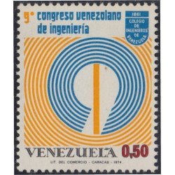 Venezuela 905 1974 9º Congreso venezolano de ingeniería MNH Venezuela 905 1974 9º Congreso venezolano de ingeniería MNH