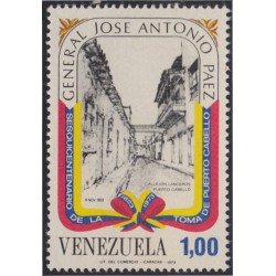 Venezuela 894 1973 100 Años de la muerte de José Antonio Páez MH Venezuela 894 1973 100 Años de la muerte de José Antonio Páez MH