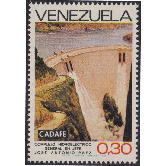 Venezuela 893 1973 Complejo Hidroeléctrico José Antonio Páez MNH Venezuela 893 1973 Complejo Hidroeléctrico José Antonio Páez MNH