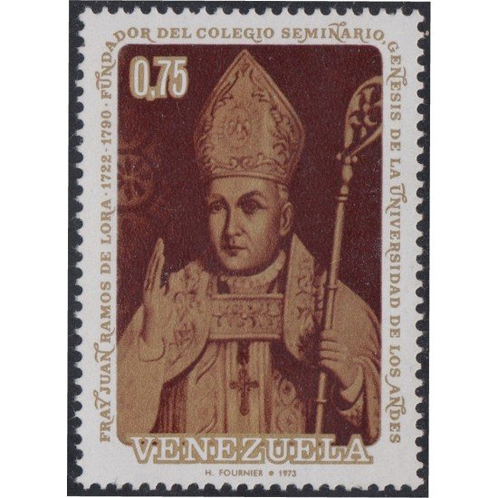 Venezuela 884 1973 Padre Juan Ramos de Lora MNH Venezuela 884 1973 Padre Juan Ramos de Lora MNH