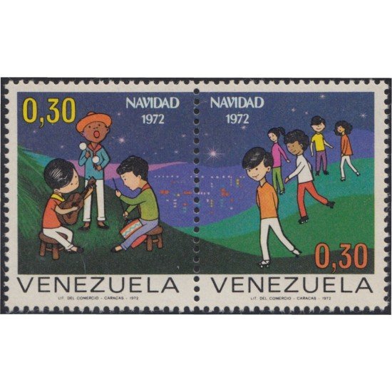 Venezuela 850/51 1972 Navidad Christmas MNH Venezuela 850/51 1972 Navidad Christmas MNH