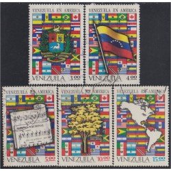 Venezuela 841/45 1972 Venezuela parte de la Nación Sudamericana usados Venezuela 841/45 1972 Venezuela parte de la Nación Sudamericana usados