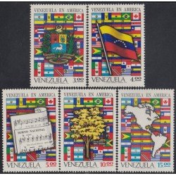 Venezuela 841/45 1972 Venezuela parte de la Nación Sudamericana MNH Venezuela 841/45 1972 Venezuela parte de la Nación Sudamericana MNH