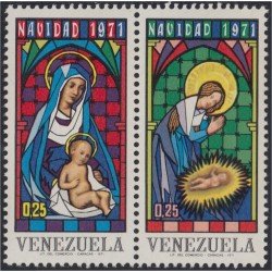 Venezuela 837/38 1971 Navidad Christmas MH Venezuela 837/38 1971 Navidad Christmas MH