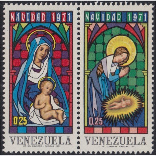 Venezuela 837/38 1971 Navidad Christmas MNH Venezuela 837/38 1971 Navidad Christmas MNH
