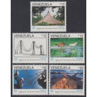 Venezuela 1588/92 1992 Sistema de transmisión eléctrico del Sur MNH