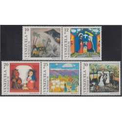 Venezuela 1564/68 1991 Navidad Christmas MNH