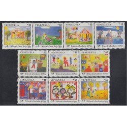 Venezuela 1542/51 1991 25 Años de la fundación del niño MNH