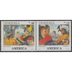 Venezuela 1540/41 1991 América Upaep Terepaima y Paramaconi MNH