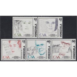 Venezuela 1521/25 1991 50 Años del Centro Venezolano Americano MNH