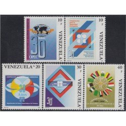 Venezuela 1512/16 1990 Cooperación de la Seguridad Energética MNH