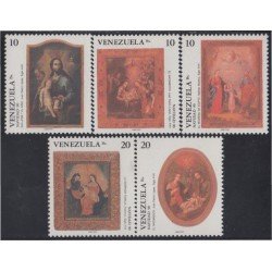 Venezuela 1505/09 1990 Navidad Christmas MNH