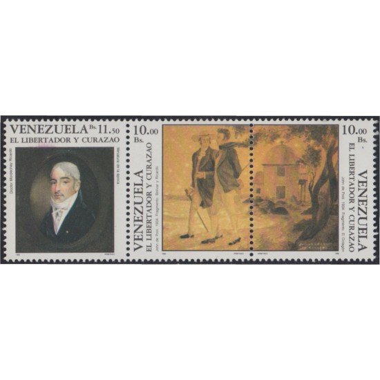 Venezuela 1441/43 1989 Dr. Mordechay Ricardo libertador MNH