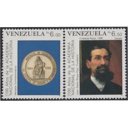 Venezuela 1431/32 1988 100 Años de la Academia Nacional de la Historia MNH Venezuela 1431/32 1988 100 Años de la Academia Nacional de la Historia MNH
