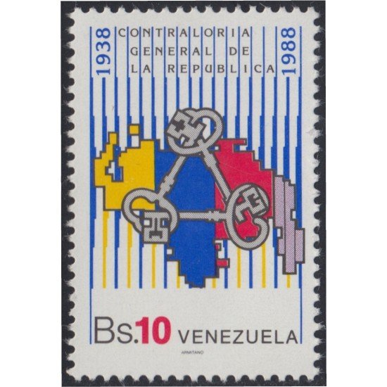 Venezuela 1430 1988 Contraloría General de la República MNH Venezuela 1430 1988 Contraloría General de la República MNH
