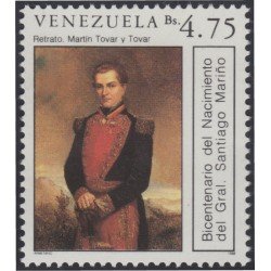 Venezuela 1413 1988 General Santiago Mariño MNH Venezuela 1413 1988 General Santiago Mariño MNH