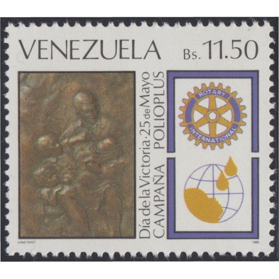 Venezuela 1385 1988 Campaña Polioplus MNH