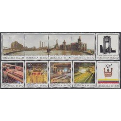 Venezuela 1353/62 1987 25 Años de la primera colada de acero Sidor MNH Venezuela 1353/62 1987 25 Años de la primera colada de acero Sidor MNH