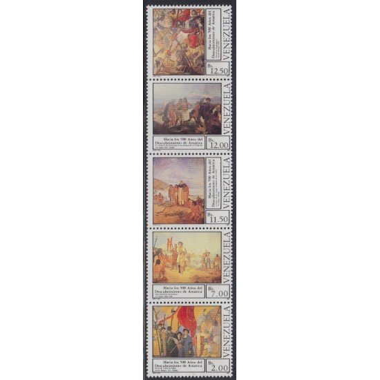 Venezuela 1344/48 1987 500 Años del Descubrimiento de América MNH Venezuela 1344/48 1987 500 Años del Descubrimiento de América MNH