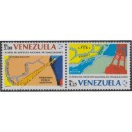 Venezuela 1302/03 1987 35 Años del Instituto Nacional de Canalizaciones MNH
