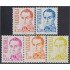 Venezuela 1248/52 1986 Simón Bolívar MNH