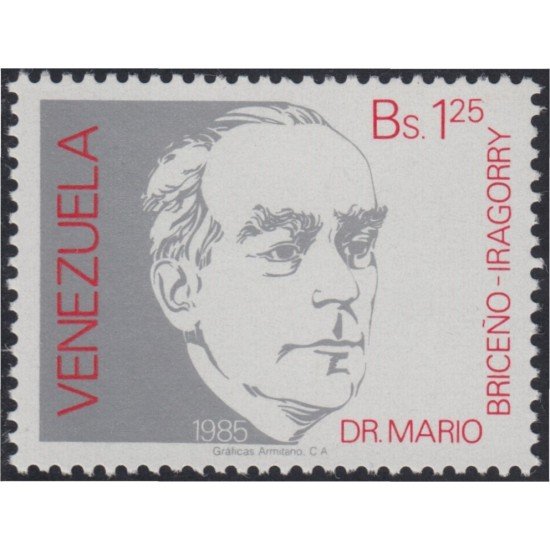 Venezuela 1169 1985 Dr. Mario Briceño-Iragorry MNH Venezuela 1169 1985 Dr. Mario Briceño-Iragorry MNH
