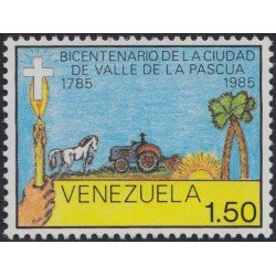 Venezuela 1165 1985 Bicentenario de la Ciudad de Valle de la Pascua MNH Venezuela 1165 1985 Bicentenario de la Ciudad de Valle de la Pascua MNH