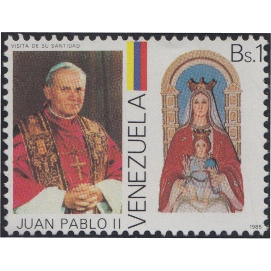 Venezuela 1164 1985 Visita de su Santidad Juan Pablo II MNH Venezuela 1164 1985 Visita de su Santidad Juan Pablo II MNH