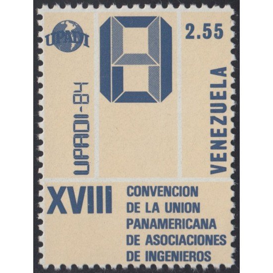 Venezuela 1160 1984 XIII Convención de la Unión Panamericana de Asociaciones de Ingenieros MNH Venezuela 1160 1984 XIII Convención de la Unión Panamericana de Asociaciones de Ingenieros MNH