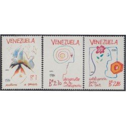Venezuela 1157/59 1984 Inteligencia por La Paz MNH Venezuela 1157/59 1984 Inteligencia por La Paz MNH