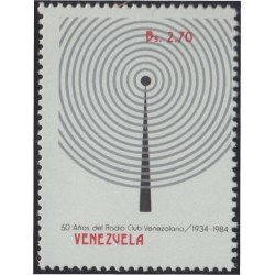 Venezuela 1156 1984 50 Años del Radio Club Venezolano MNH Venezuela 1156 1984 50 Años del Radio Club Venezolano MNH