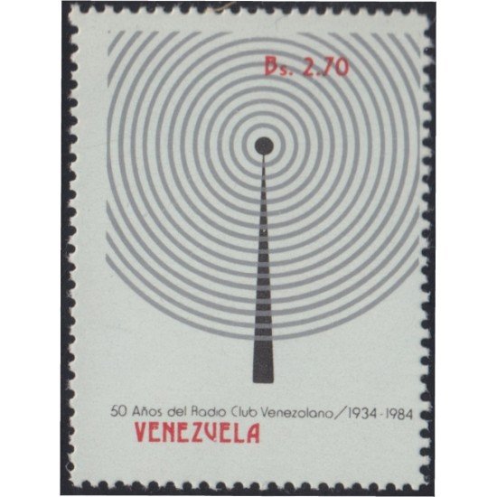 Venezuela 1156 1984 50 Años del Radio Club Venezolano MNH Venezuela 1156 1984 50 Años del Radio Club Venezolano MNH