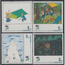 Venezuela 1144/47 1983 Año Mundial del Escultismo MNH Venezuela 1144/47 1983 Año Mundial del Escultismo MNH