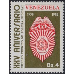Venezuela 1123 1983 Cuerpos técnicos de la policía judicial MNH Venezuela 1123 1983 Cuerpos técnicos de la policía judicial MNH