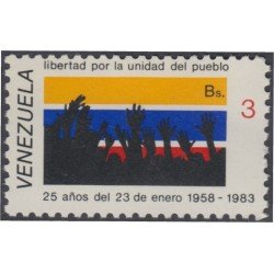 Venezuela 1122 1983 Libertad y la unidad del pueblo MH Venezuela 1122 1983 Libertad y la unidad del pueblo MH