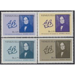 Venezuela 1115/18 1982 Andrés Bello MNH Venezuela 1115/18 1982 Andrés Bello MNH