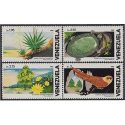 Venezuela 1111/14 1982 Flora y fauna venezolana MNH Venezuela 1111/14 1982 Flora y fauna venezolana MNH