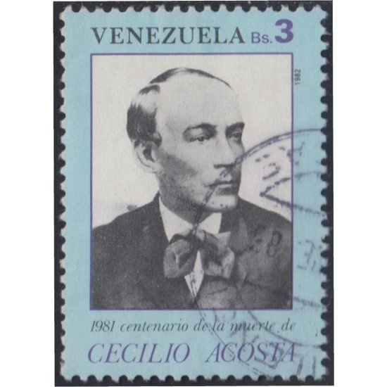 Venezuela 1110 1982 Cecilio Acosta usados Venezuela 1110 1982 Cecilio Acosta usados