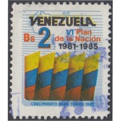 Venezuela 1107 1982 Plan de la Nación usados Venezuela 1107 1982 Plan de la Nación usados