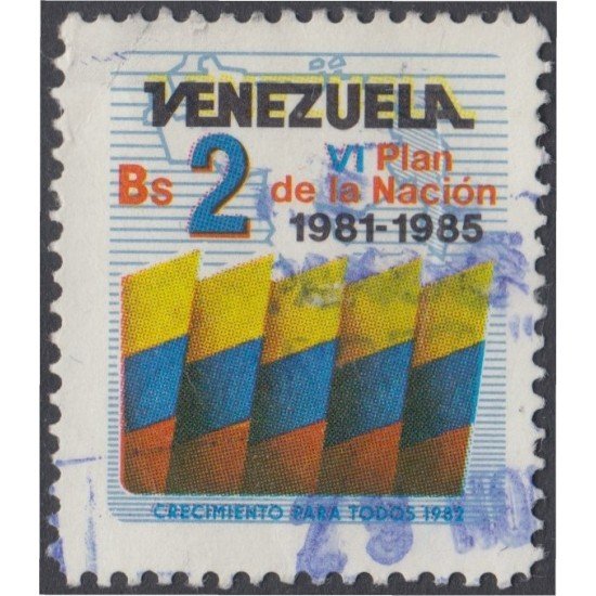 Venezuela 1107 1982 Plan de la Nación usados Venezuela 1107 1982 Plan de la Nación usados