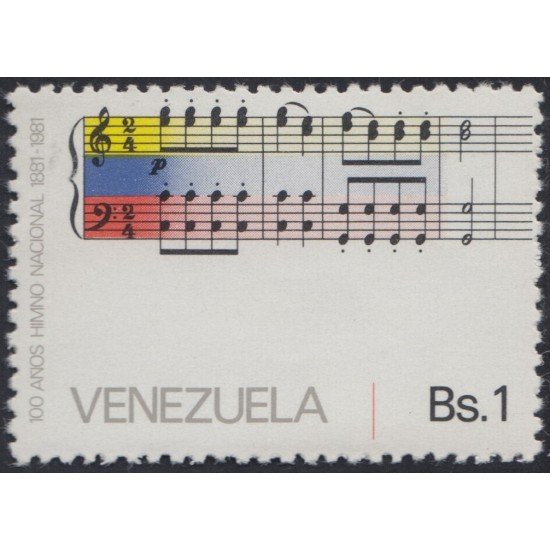 Venezuela 1105 1982 Himno Nacional MNH Venezuela 1105 1982 Himno Nacional MNH
