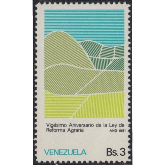 VAR3 Venezuela 1103 1982 Vigésimo Aniversario de la Ley de Reforma Agraria MNH VAR3 Venezuela 1103 1982 Vigésimo Aniversario de la Ley de Reforma Agraria MNH