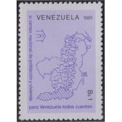 Venezuela 1091 1981 Censo poblacional MNH Venezuela 1091 1981 Censo poblacional MNH