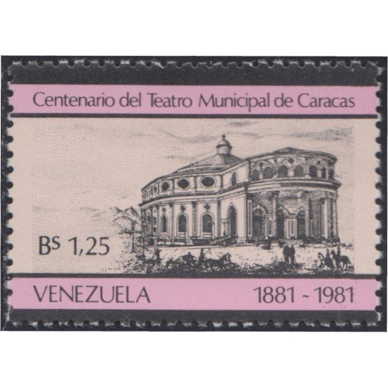 Venezuela 1089 1981 Teatro Municipal de Caracas MNH Venezuela 1089 1981 Teatro Municipal de Caracas MNH