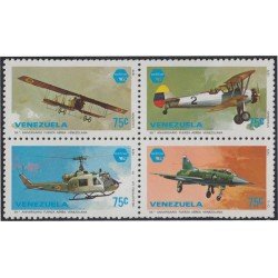 Venezuela 1061/64 1979 Fuerza aérea venezolana aviones MNH Venezuela 1061/64 1979 Fuerza aérea venezolana aviones MNH