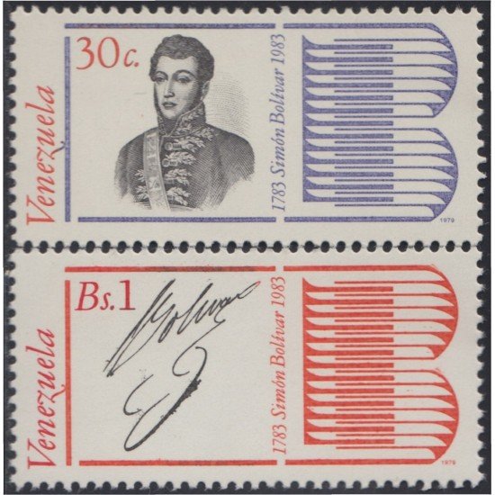 Venezuela 1052/53 1979 Simón Bolívar MNH Venezuela 1052/53 1979 Simón Bolívar MNH