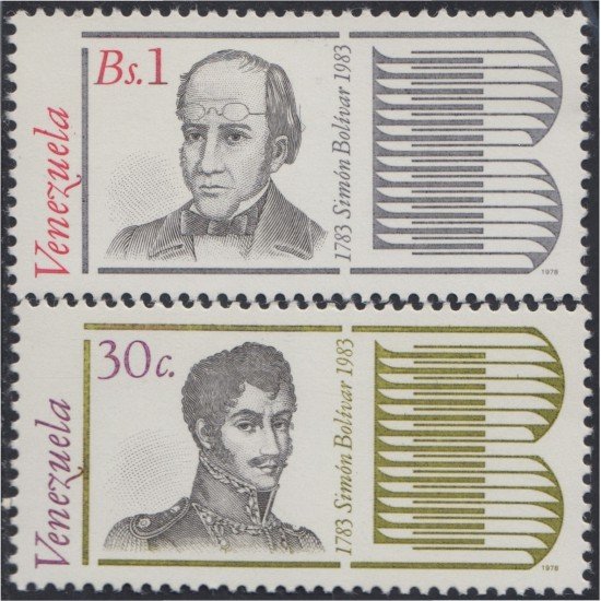 Venezuela 1050/51 1979 Simón Bolívar MNH Venezuela 1050/51 1979 Simón Bolívar MNH